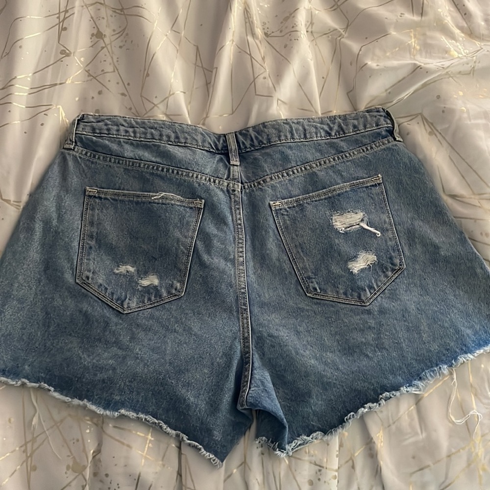 High Rise Ripped Shorts - Picture 2 of 4